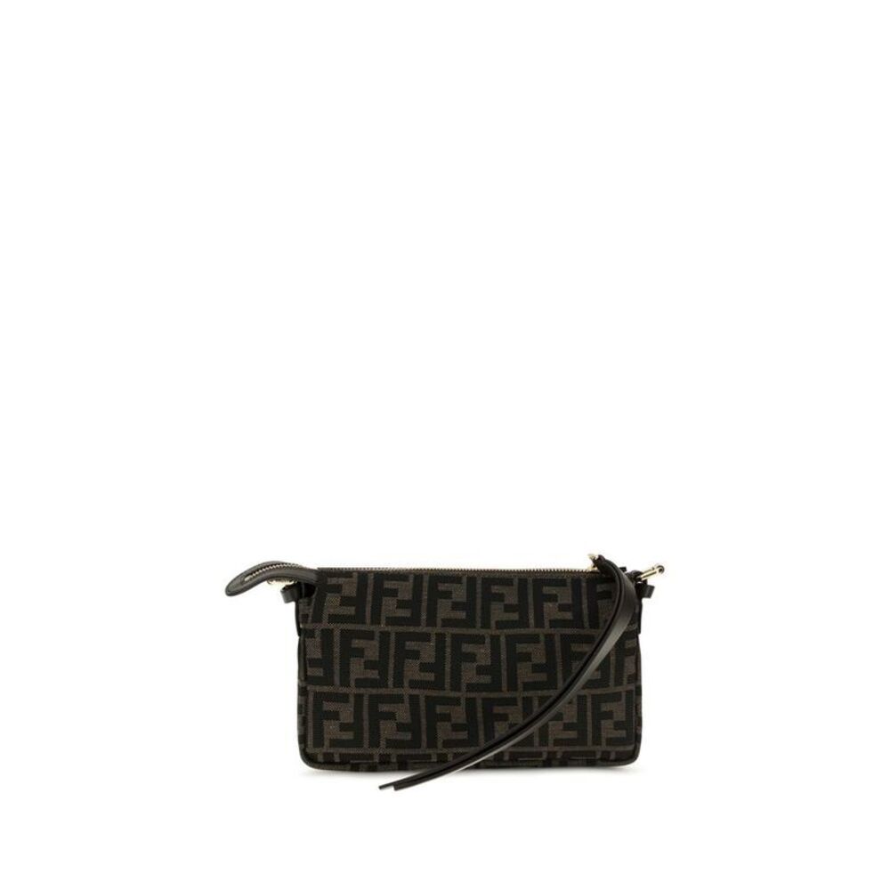 Fendi Brown Polyester Shoulder Women's Bag